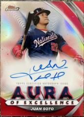 Juan Soto [Red] Baseball Cards 2022 Topps Finest Aura of Excellence Autographs Prices