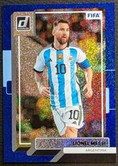 Lionel Messi [Blue] #10 Soccer Cards 2022 Panini Donruss Prices