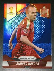 Andres Iniesta [Blue Prizm] Soccer Cards 2014 Panini Prizm World Cup Prices