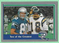 Two of the Greatest #77 Football Cards 1989 Pacific Steve Largent Prices