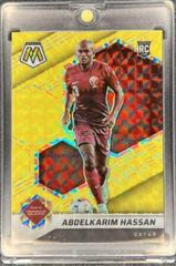 Abdulkarim Hassan [Gold Fluorescent] Soccer Cards 2021 Panini Mosaic Road to FIFA World Cup Prices