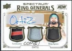 Ortiz [Autograph] Wrestling Cards 2021 Upper Deck AEW Spectrum Ring Generals Relics Prices