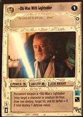 Obi-Wan With Lightsaber Star Wars CCG Enhanced Premiere Prices