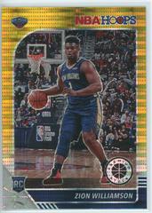 Zion Williamson [Gold Pulsar] Basketball Cards 2019 Panini Hoops Premium Stock Prices