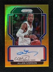 Allen Iverson [Gold Prizm] Basketball Cards 2021 Panini Prizm Signatures Prices