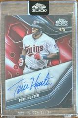 Torii Hunter [Red] #CBA-TH Baseball Cards 2023 Topps Chrome Black Autographs Prices
