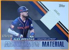Alex Bregman [Black] Baseball Cards 2024 Topps Major League Material Prices