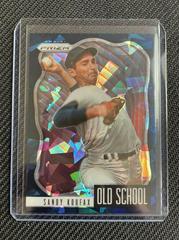 Sandy Koufax [Navy Blue Cracked Ice Prizm] Baseball Cards 2021 Panini Prizm Old School Prices