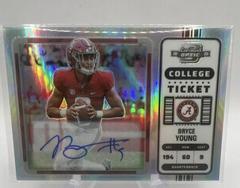 Bryce Young [Autograph Silver] #1 Football Cards 2023 Panini Chronicles Draft Picks Contenders Optic Prices