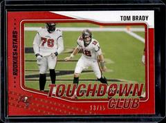 Tom Brady [Red and Blue] Football Cards 2021 Panini Rookies and Stars Touchdown Club Prices