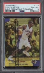 Vince Carter [Gold Refractor w/ Coating] Basketball Cards 1999 Finest Prices