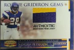 Adrian Peterson [Rookie Jersey] Football Cards 2007 Panini Donruss Gridiron Gear Prices