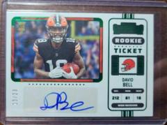David Bell [Green] Football Cards 2022 Panini Zenith Contenders Rookie Ticket Autographs Prices