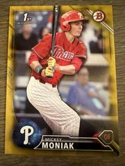 Mickey Moniak [Gold] Baseball Cards 2016 Bowman Draft Prices