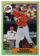 Manny Machado #87T-4 Baseball Cards 2017 Topps Chrome 1987 Prices