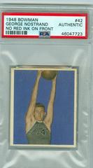 George Nostrand [No Red Ink on Front] Basketball Cards 1948 Bowman Prices