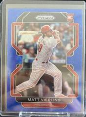 Matt Vierling [Blue Wave Prizm] #1 Baseball Cards 2022 Panini Prizm Prices