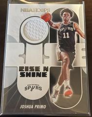 Joshua Primo #RS-JP Basketball Cards 2021 Panini Hoops Rise N Shine Memorabilia Prices