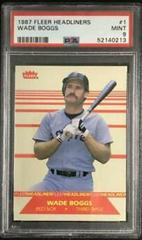 Wade Boggs #1 Baseball Cards 1987 Fleer Headliners Prices