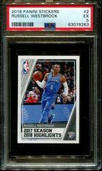 Russell Westbrook Basketball Cards 2018 Panini Stickers Prices