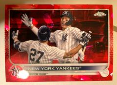 New York Yankees [Red] #121 Baseball Cards 2022 Topps Chrome Sapphire Prices