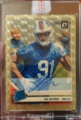 Ed Oliver [Gold] #197 Football Cards 2019 Donruss Optic Rated Rookie Autographs Prices