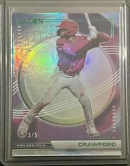 Justin Crawford [Green] #4 Baseball Cards 2023 Panini Chronicles Recon Prices