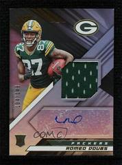 Romeo Doubs #RSA-RD Football Cards 2022 Panini XR Rookie Swatch Autographs Prices