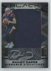 Bailey Zappe Football Cards 2022 Panini Black Sizeable Signatures Rookie Jersey Prices