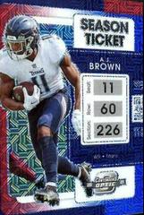 A. J. Brown [Red White Blue] #23 Football Cards 2021 Panini Contenders Optic Prices