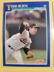 Todd Burns #41 Baseball Cards 1991 Score Prices