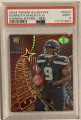 Kenneth Walker III [Red] Football Cards 2022 Panini Illusions Shining Stars Prices