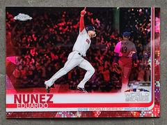 Eduardo Nunez [Red Refractor] #3 Baseball Cards 2019 Topps Chrome Sapphire Prices