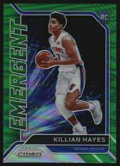 Killian Hayes [Green Prizm] #7 Basketball Cards 2020 Panini Prizm Emergent Prices