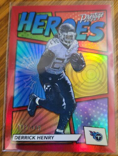 Derrick Henry [Red] #H-8 Football Cards 2022 Panini Prestige Heroes