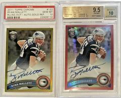Ryan Mallett [Rolling Out Autograph Gold Refractor] Football Cards 2011 Topps Chrome Prices