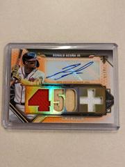 Ronald Acuna Jr. Baseball Cards 2022 Topps Triple Threads Autograph Relic Prices