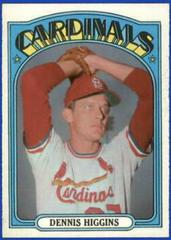 Dennis Higgins #278 Baseball Cards 1972 Topps Prices