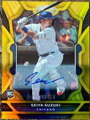 Seiya Suzuki [Autograph Gold] #3 Baseball Cards 2022 Panini Chronicles Certified Prices