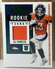 KJ Hamler Football Cards 2020 Panini Contenders Rookie Ticket Swatches Prices