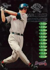 Chipper Jones Baseball Cards 1998 Skybox Dugout Axcess Double Header Prices