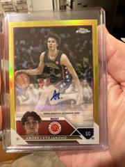 Andrej Stojakovic [Yellow] #CA-AS Basketball Cards 2023 Topps Chrome McDonald's All American Autographs Prices