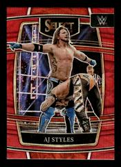 AJ Styles [Red Wave] #13 Wrestling Cards 2022 Panini Select WWE Prices