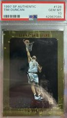 Tim Duncan #128 Basketball Cards 1997 SP Authentic Prices