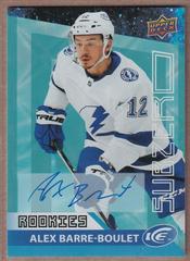 Alex Barre Boulet [Blue Autograph] #SZ-27 Hockey Cards 2021 Upper Deck Ice Sub Zero Prices