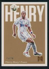 Thierry Henry [Bronze] #18 Soccer Cards 2017 Panini Nobility Prices