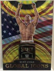 Kurt Angle [Gold Wave] Wrestling Cards 2023 Panini Select WWE Global Icons Prices