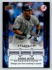 Derek Jeter #DJ22 Baseball Cards 2008 Upper Deck Spectrum Jeter Retrospectrum Prices