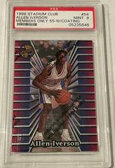 Allen Iverson [w Coating] #54 Basketball Cards 1996 Stadium Club Members Only 55 Prices