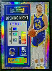 Stephen Curry [Opening Night Ticket] #20 Basketball Cards 2020 Panini Contenders Prices